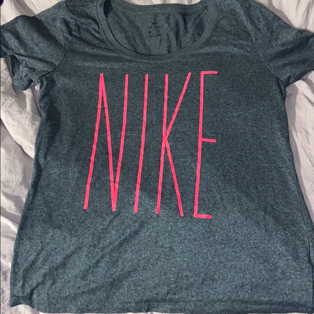 Dri-Fit Grey Nike logo shirt